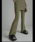 Asymmetric Skirted Flare Pants